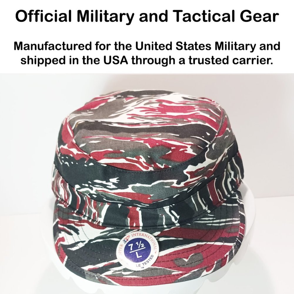 Military Combat Cap, Official Issue.